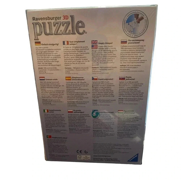 NEW SEALED Sneaker Graffiti Style 3-D Puzzle Sneakerhead Pencil Holder 108 Pcs - Picture 2 of 3